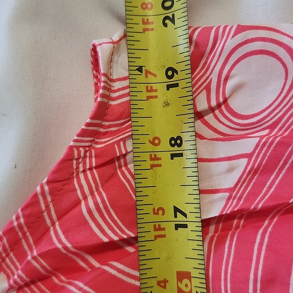 NWT ALICE & TRIXIE SILK Pink and White Patterned Dress LARGE - Picture 3 of 5
